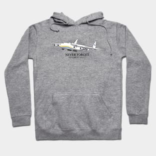 Antonov 225 Mryia Ukraine Jumbo Jet Cargo Airplane Hoodie